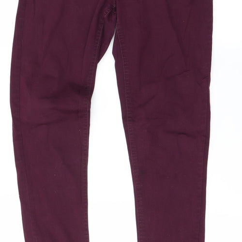 Select Womens Purple   Straight Jeans Size 6 L29 in