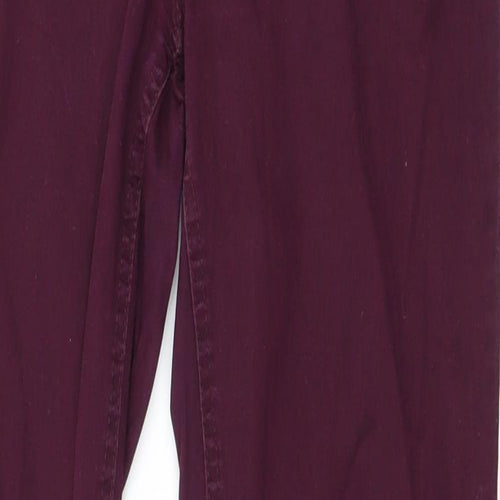 Select Womens Purple   Straight Jeans Size 6 L29 in