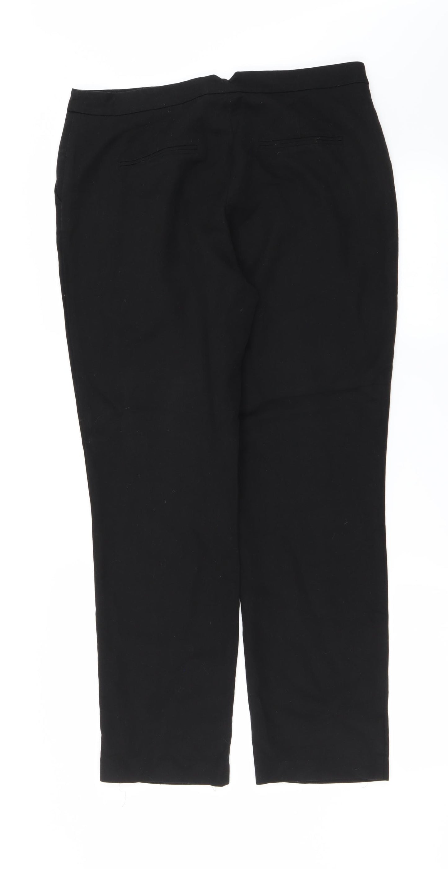 Papaya Womens Black   Trousers  Size 14 L23 in