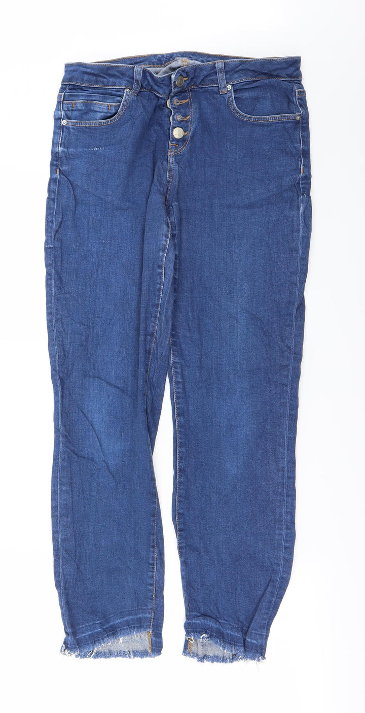 Preworn Womens Blue   Straight Jeans Size 28 in L25 in