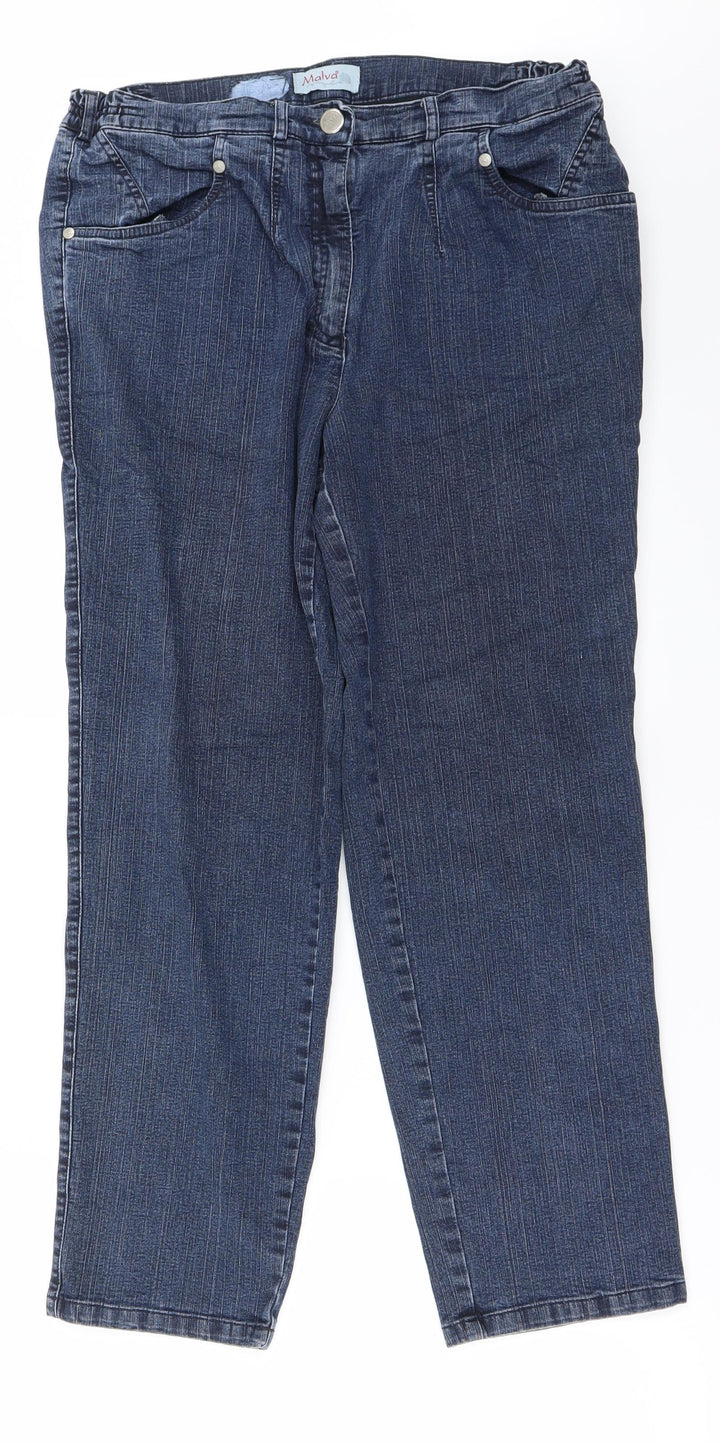 Malva   Womens Blue   Straight Jeans Size 28 in L24 in