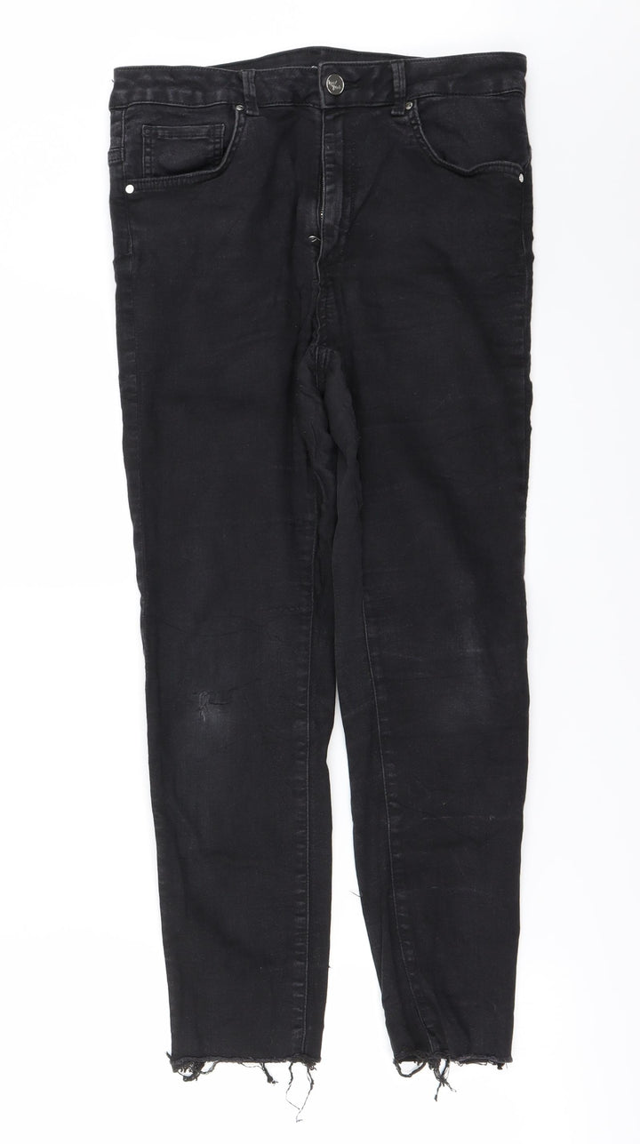 Preworn Womens Black   Straight Jeans Size 28 in L23 in