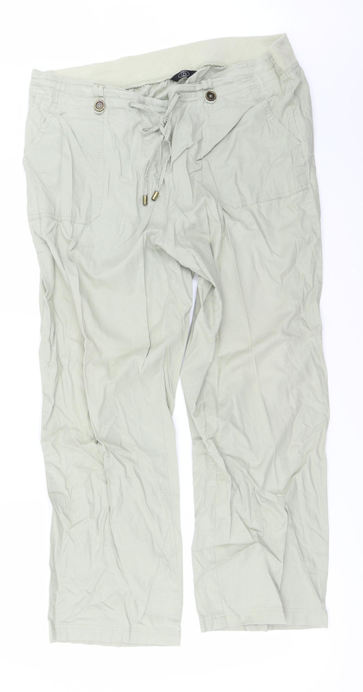 BM Womens Green Trousers Size 20 L24 in