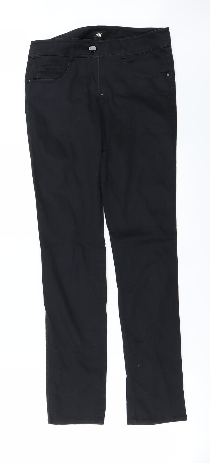 H&M Womens Black Straight Jeans Size 6 L29 in