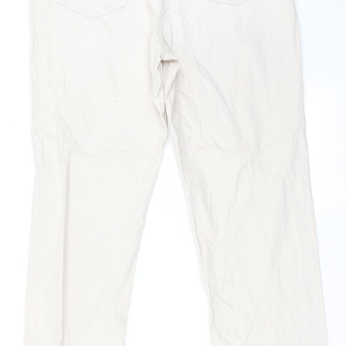 Preworn  Womens Beige   Straight Jeans Size 18 L27 in
