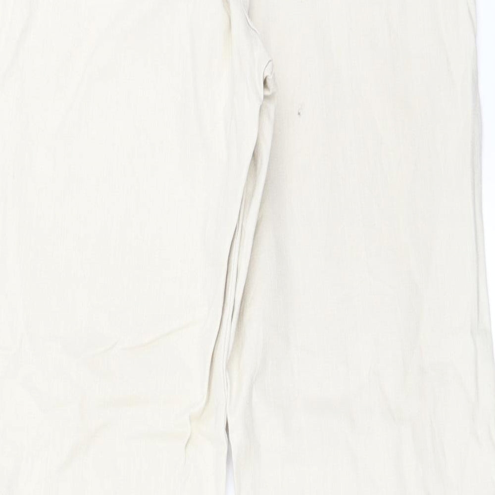 Preworn Womens Ivory   Straight Jeans Size 30 in L29 in