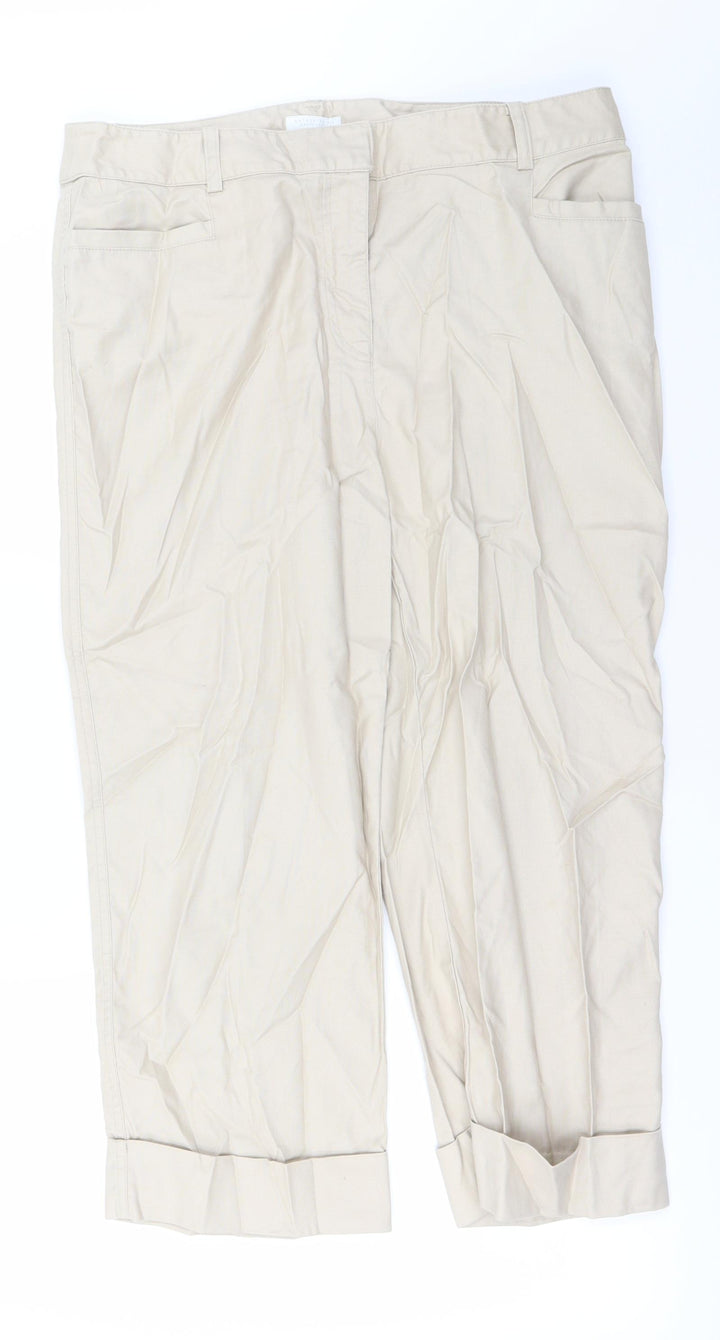 Charter Club Womens Beige Trousers Size 14 L27 in