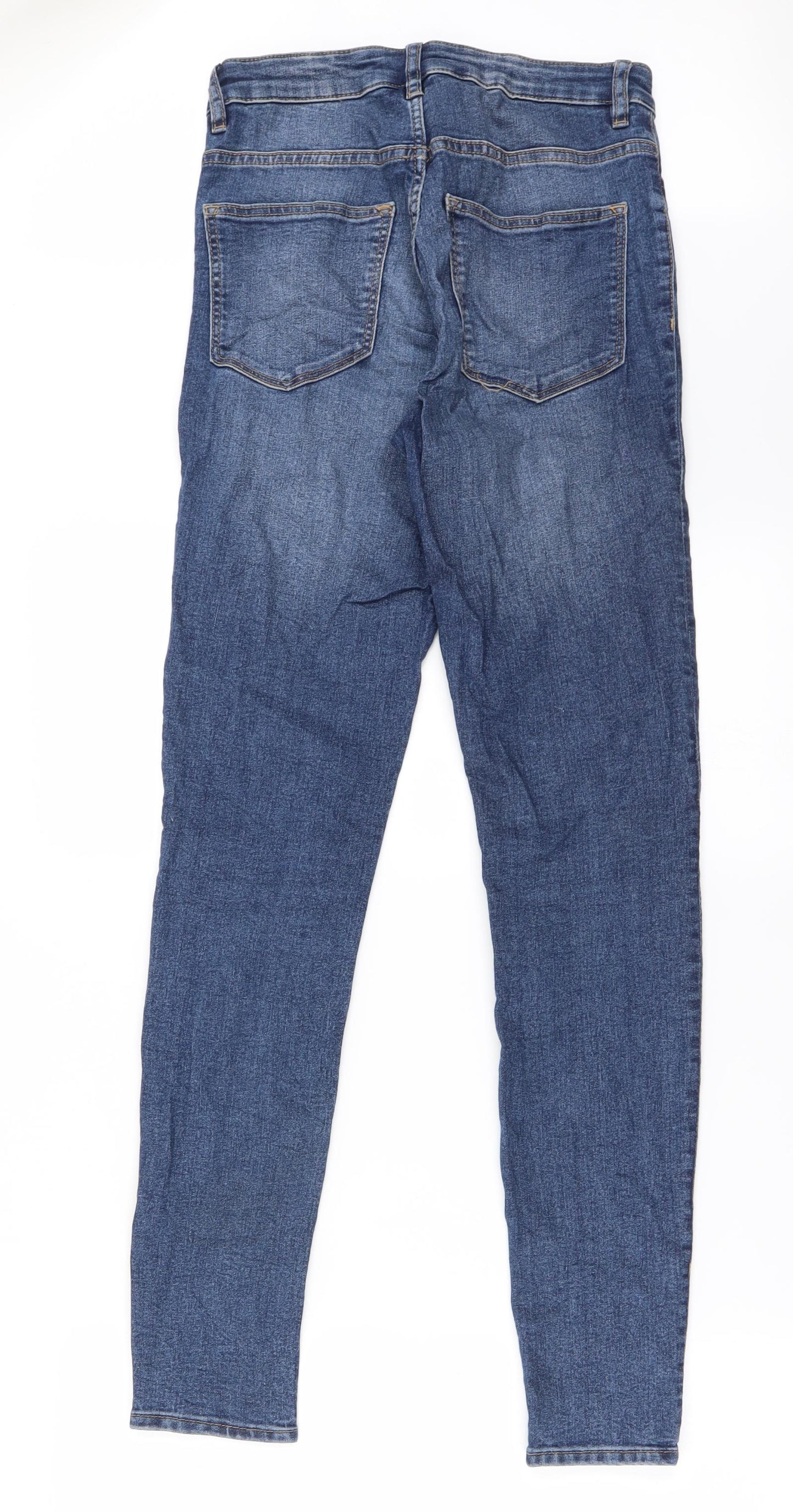 H&M Womens Blue   Straight Jeans Size 8 L26 in