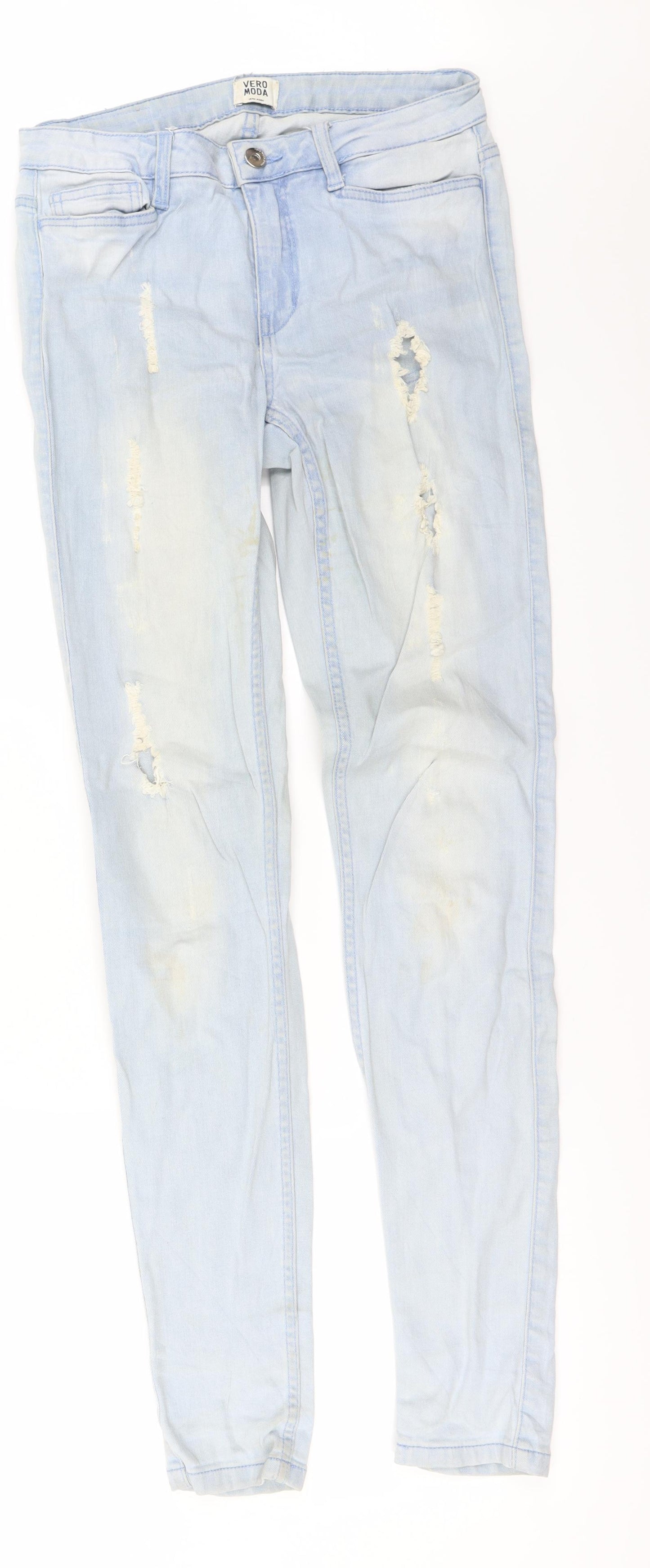 VERO MODA  Womens Blue   Tapered Jeans Size 28 in L28 in