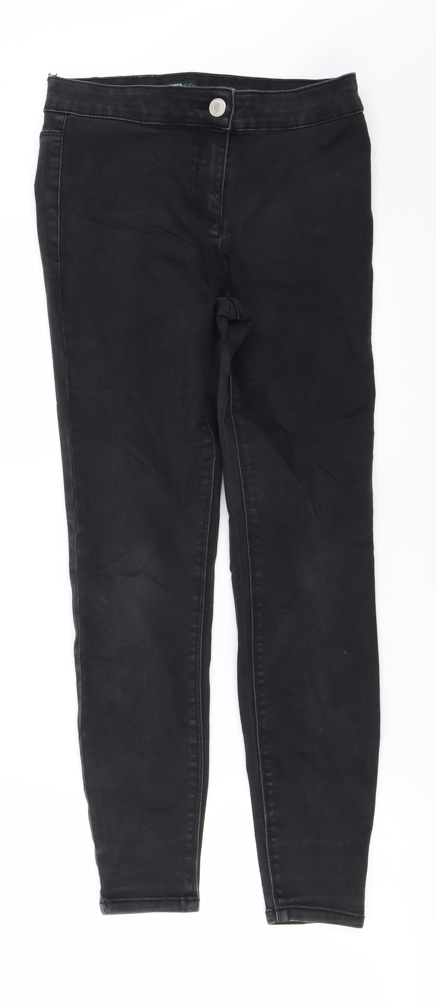 Papaya Womens Black   Straight Jeans Size 8 L23 in