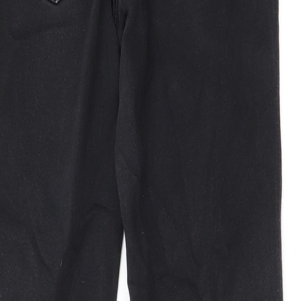 Papaya Womens Black   Straight Jeans Size 8 L23 in