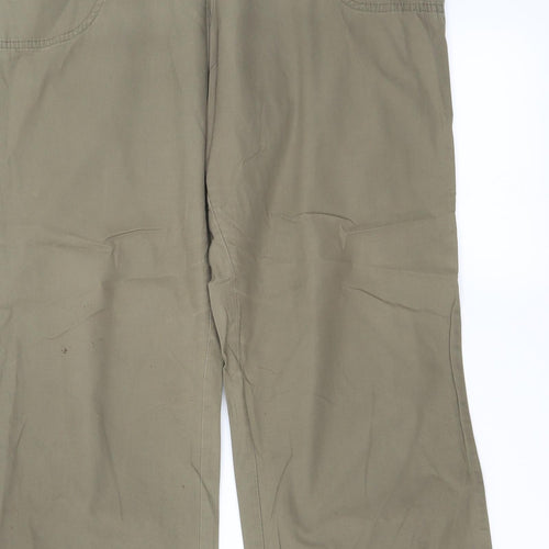 Marks and Spencer Womens Green   Trousers  Size 14 L25 in