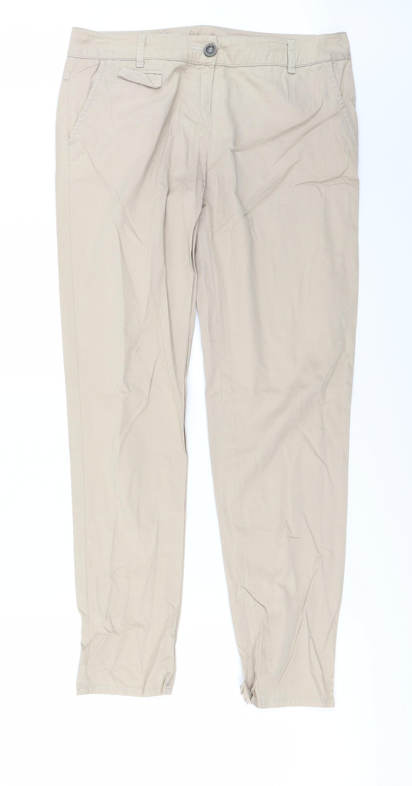 Wallis Womens Beige   Trousers  Size 12 L26 in