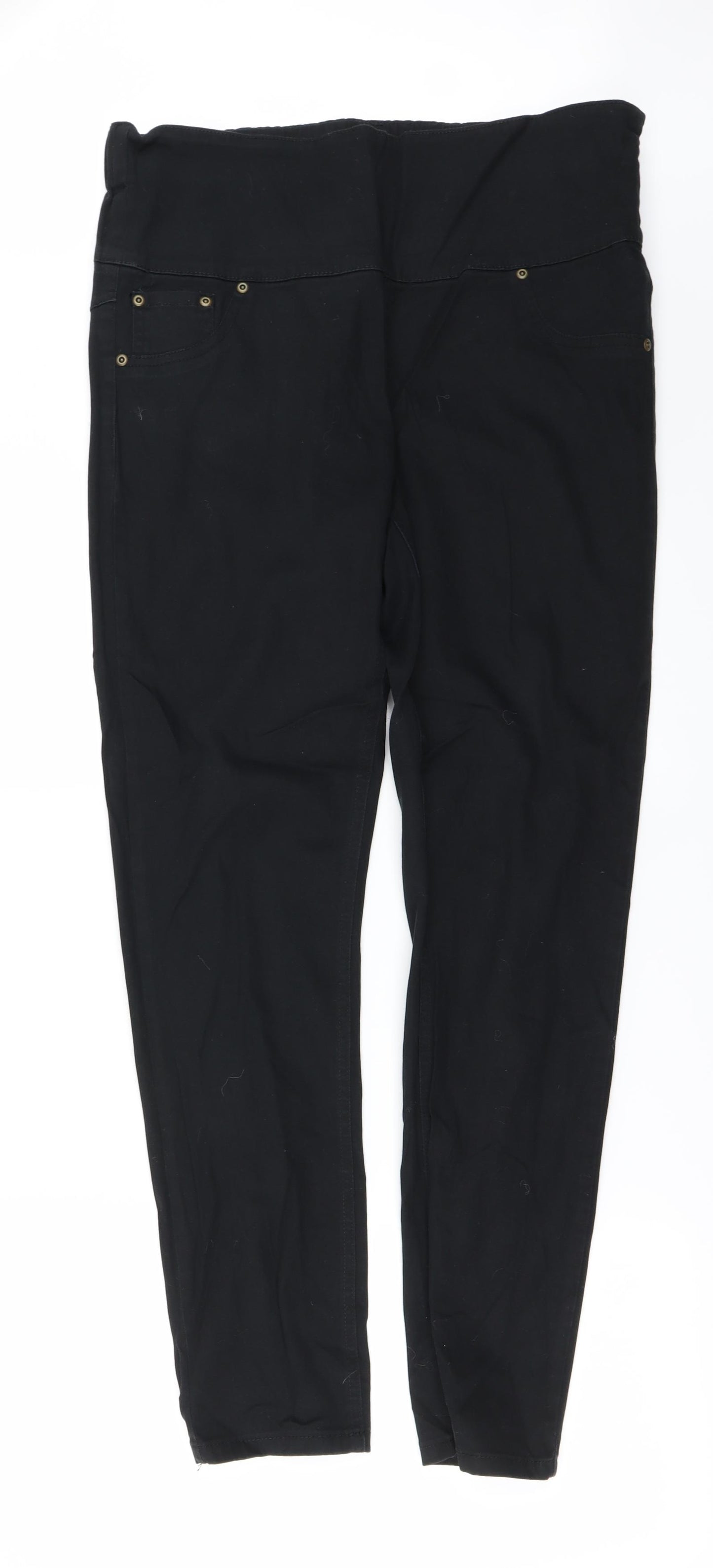 Preworn Womens Black   Trousers  Size 32 in L27 in