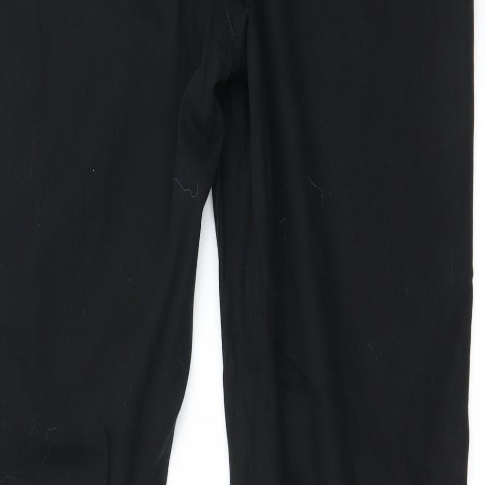 Preworn Womens Black   Trousers  Size 32 in L27 in