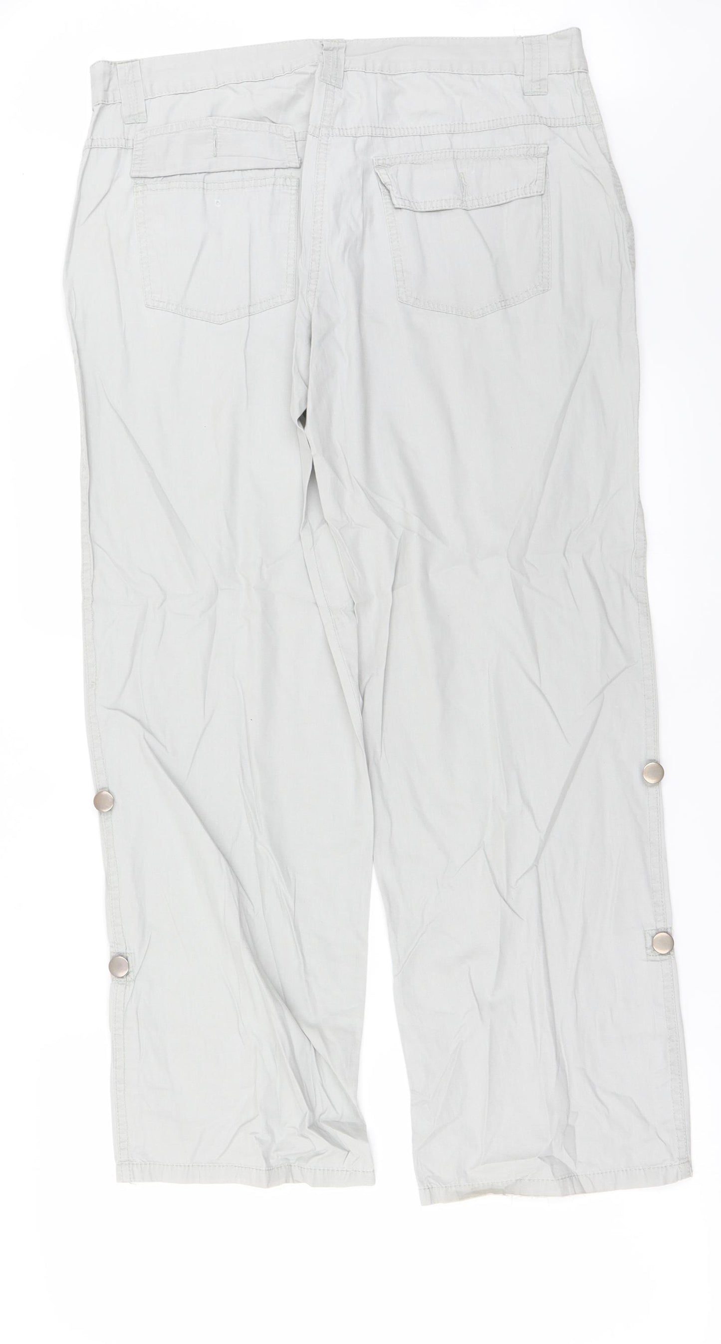 Papaya Womens Grey   Trousers  Size 32 in L26 in