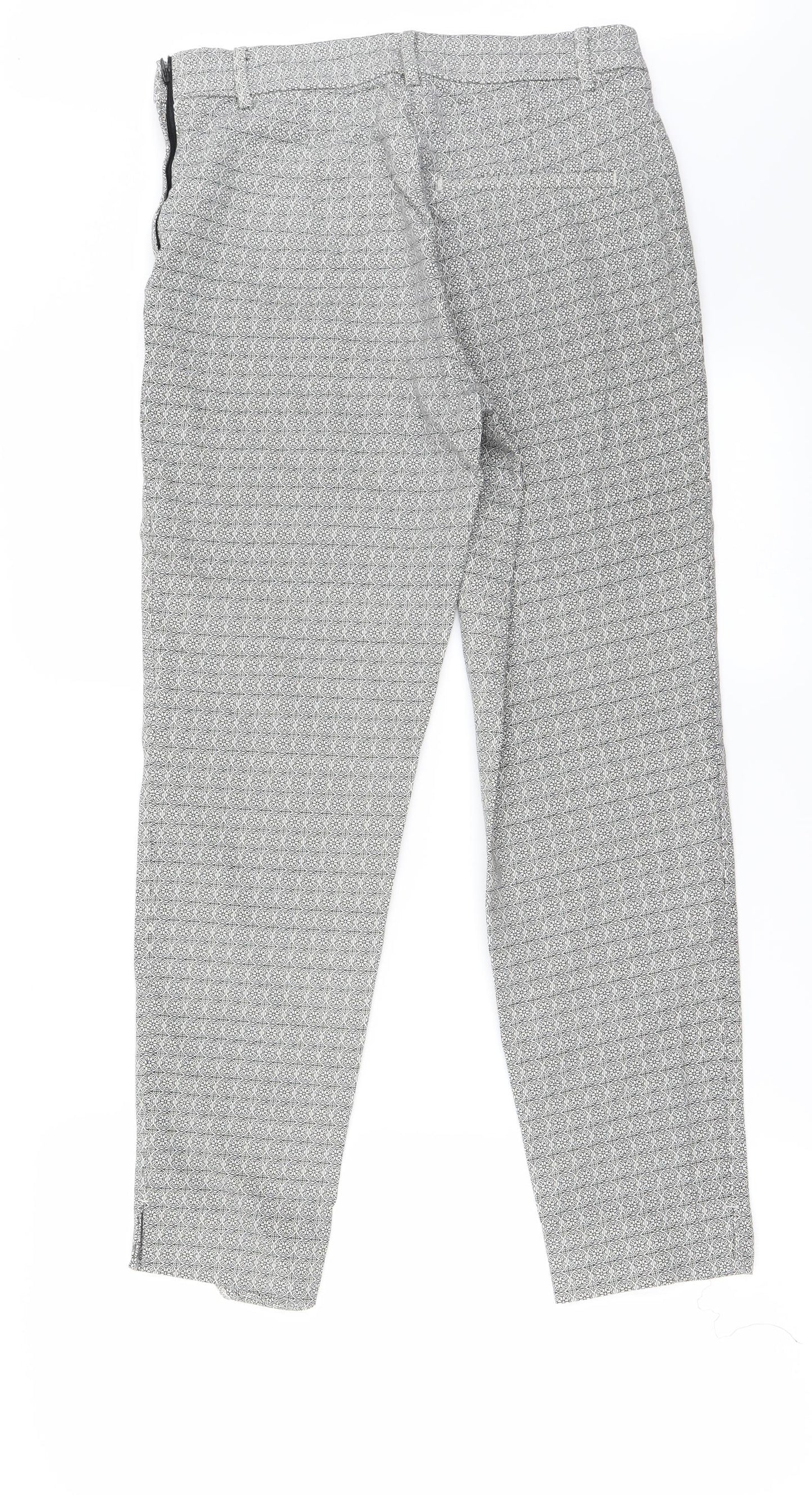 H&M Womens Grey   Trousers  Size 8 L26 in