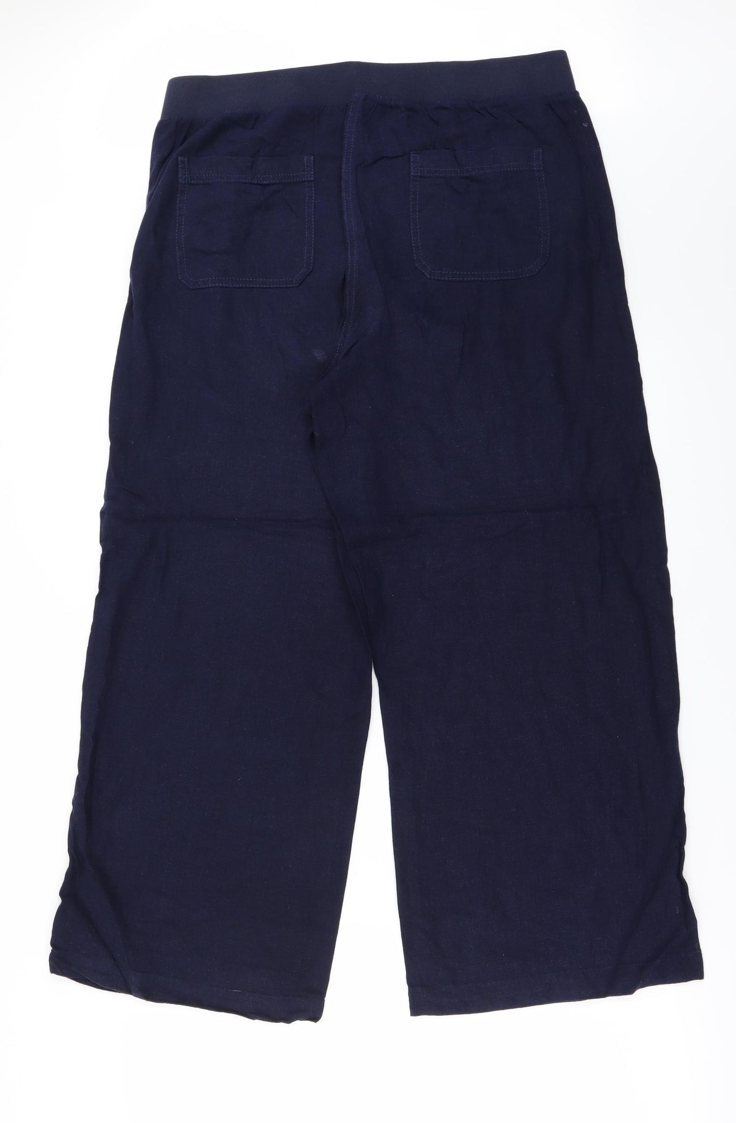 Peacocks Womens Blue   Trousers  Size 14 L25 in