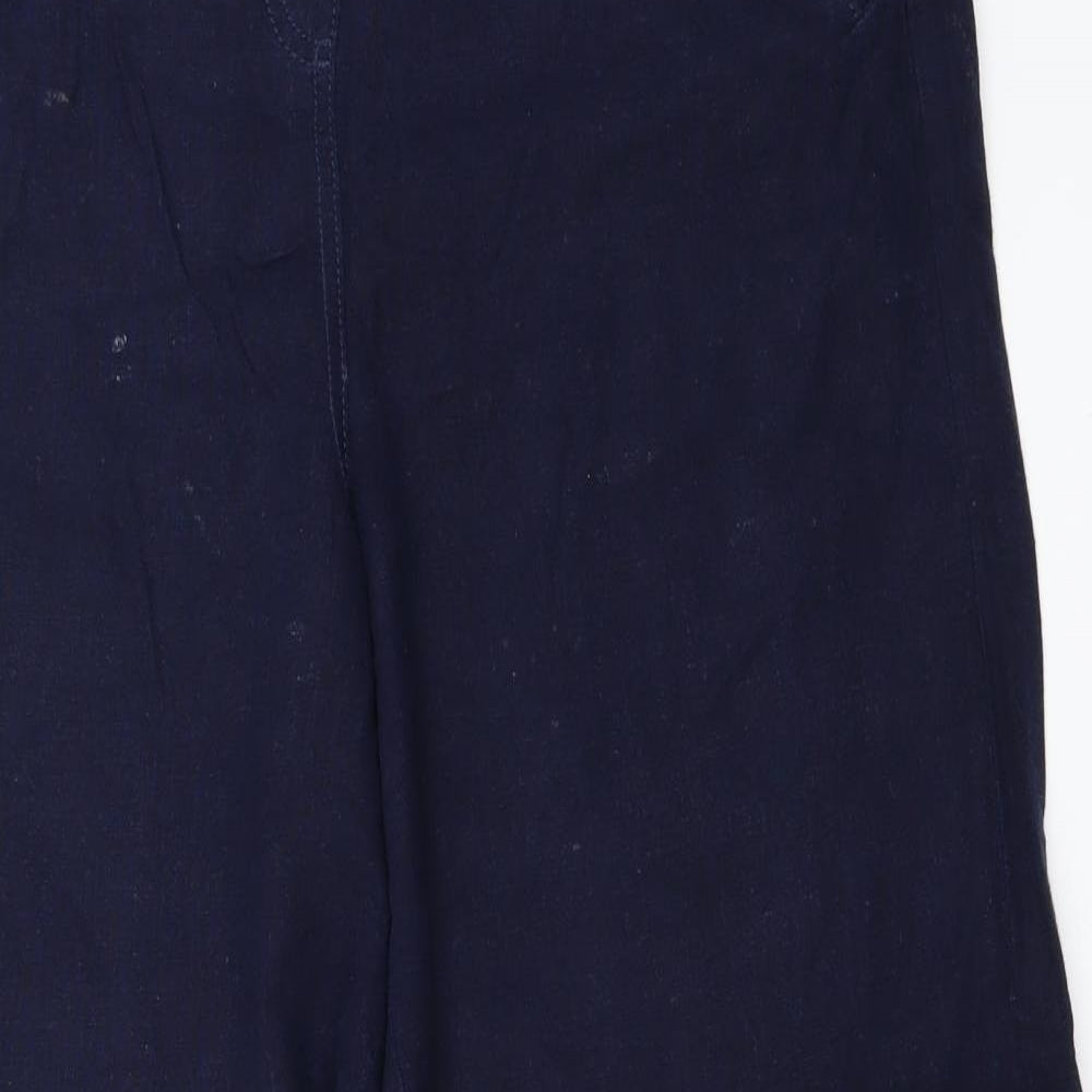 Peacocks Womens Blue   Trousers  Size 14 L25 in