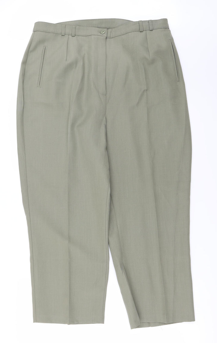 Berkertex Womens Green Trousers Size 18 L24 in
