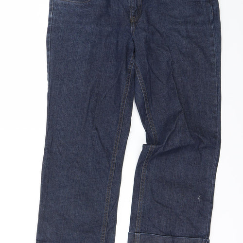 Preworn Womens Black   Straight Jeans Size 8 L20 in