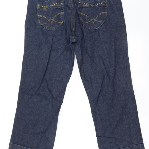 Preworn Womens Black   Straight Jeans Size 8 L20 in