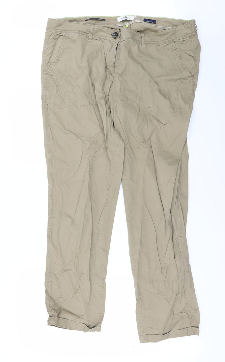 TOM TAILOR Womens Beige   Trousers  Size 14 L26 in