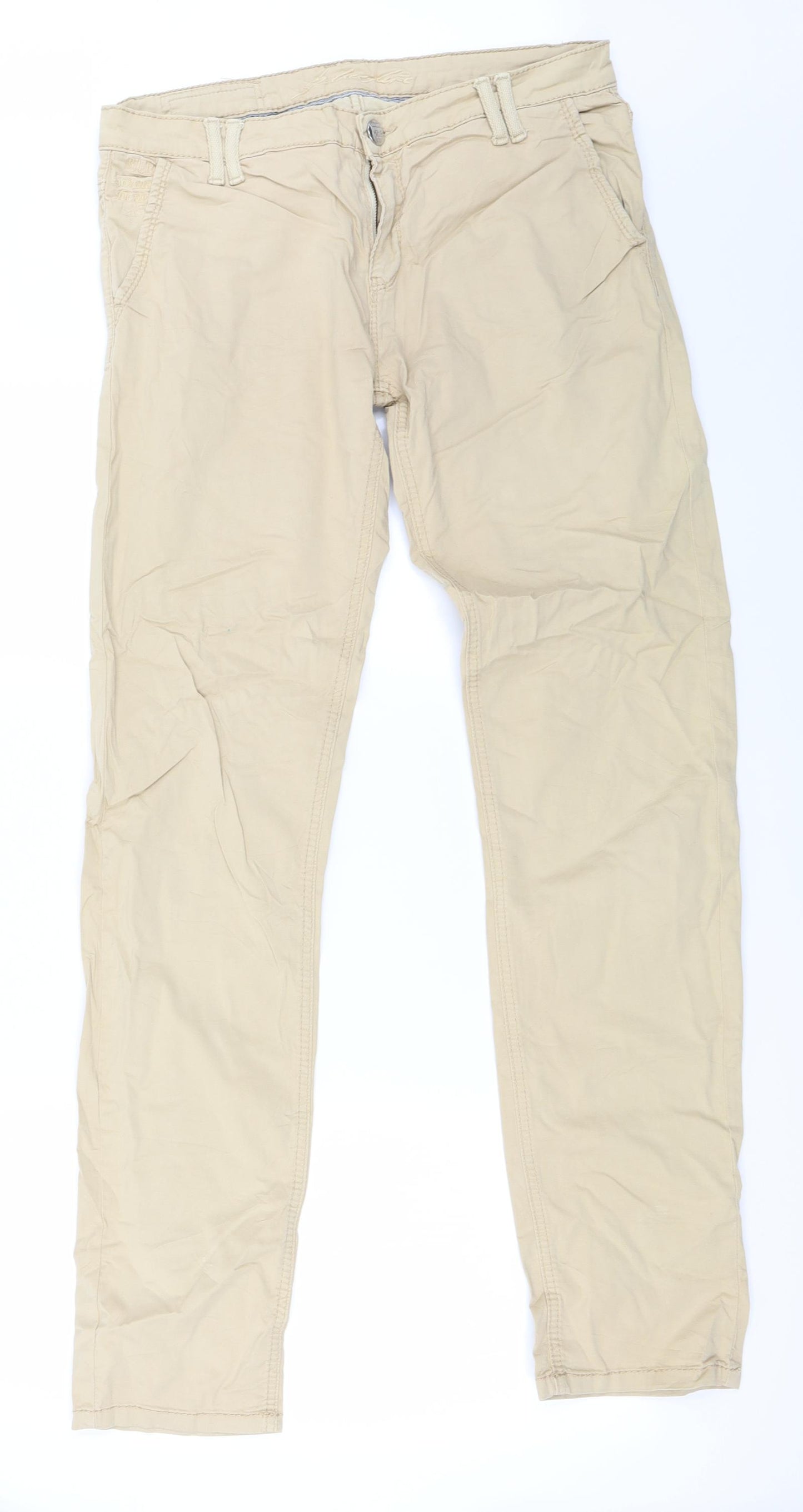 Preworn Mens Beige   Straight Jeans Size 32 in L32 in