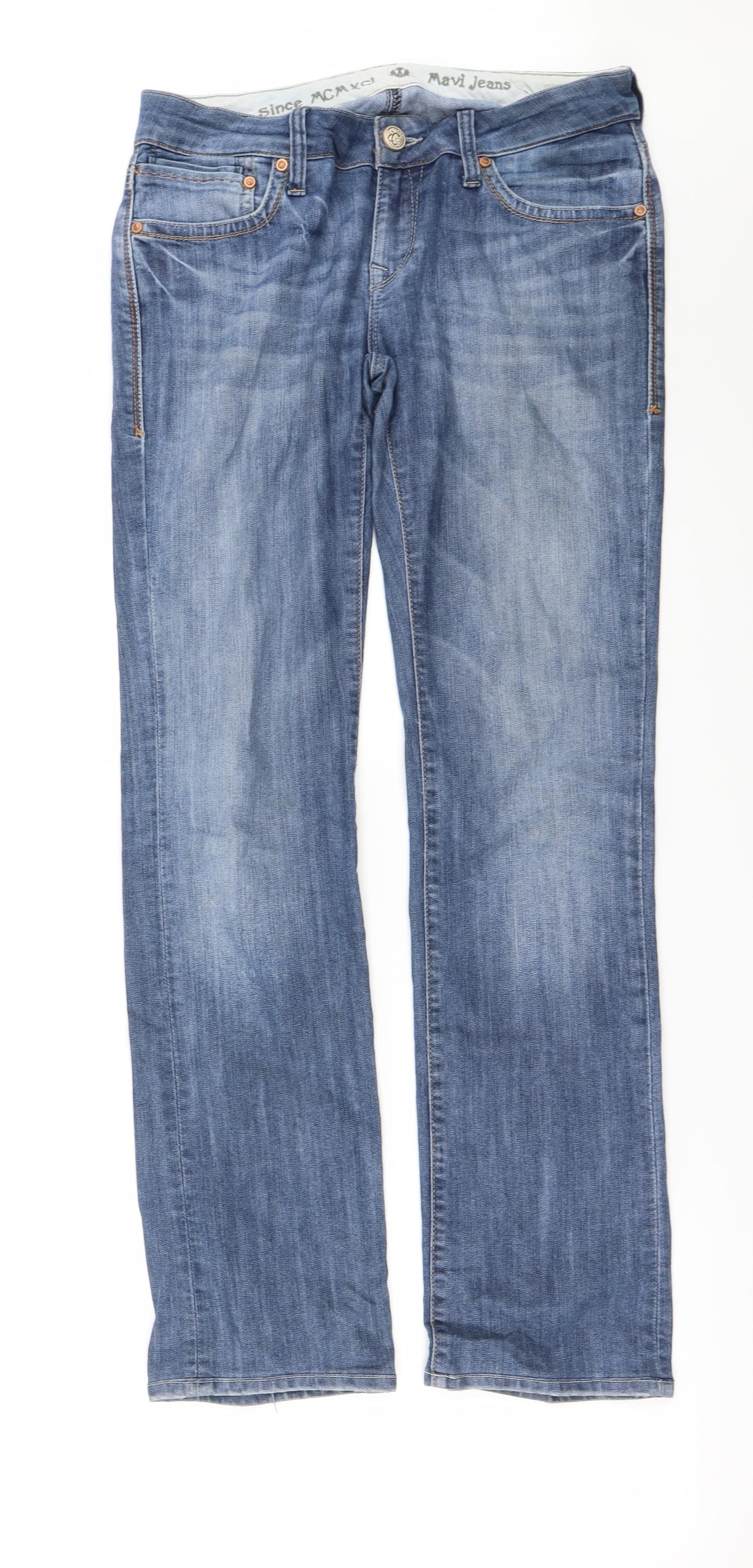 Preworn Womens Blue   Straight Jeans Size 30 in L29 in