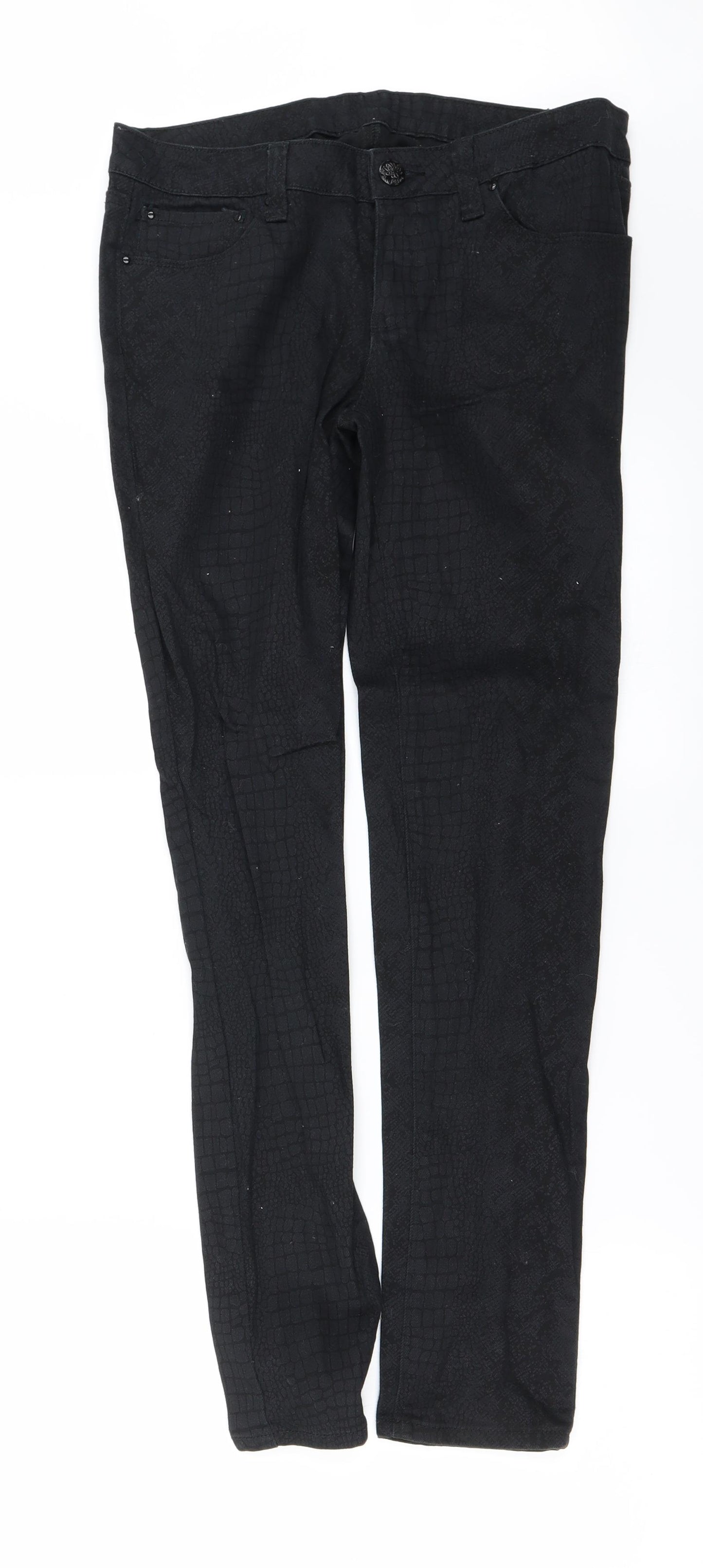 Preworn Womens Black   Skinny Jeans Size 28 in L27 in