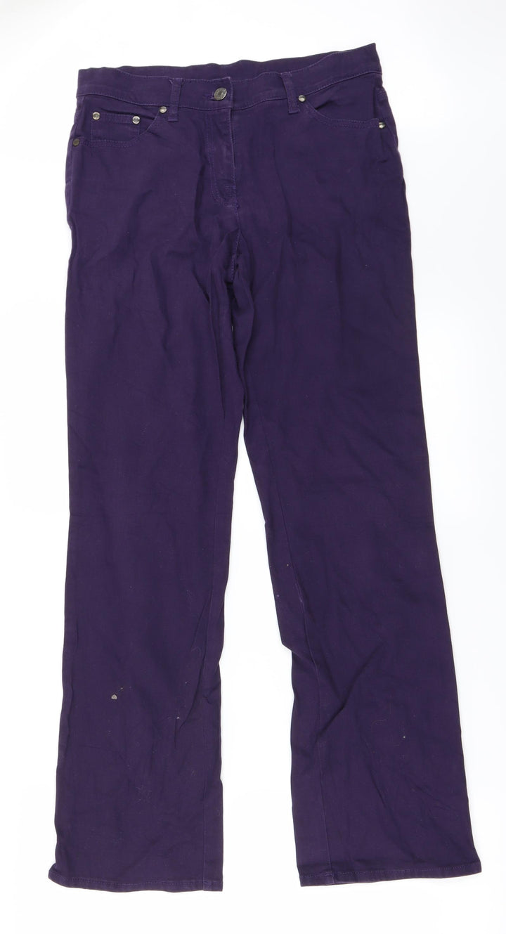 Preworn Womens Purple   Straight Jeans Size 28 in L29 in