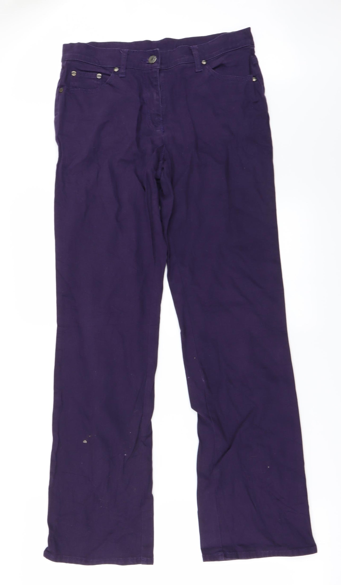 Preworn Womens Purple   Straight Jeans Size 28 in L29 in