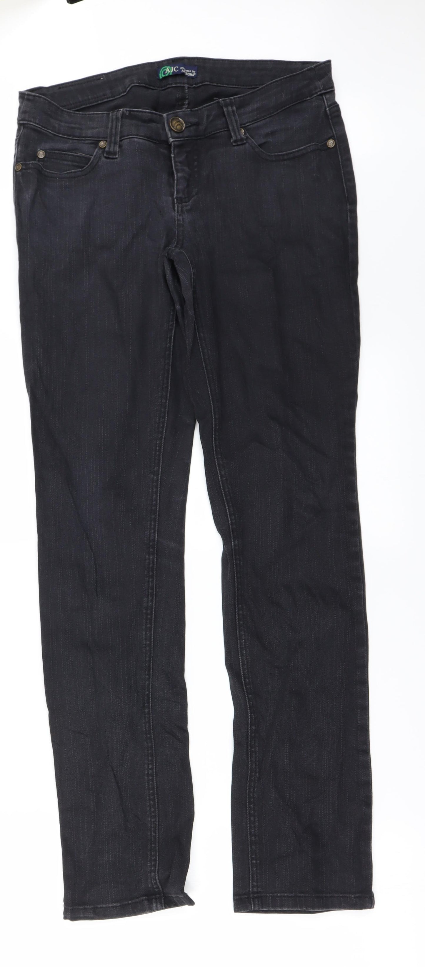 AJC Womens Black   Straight Jeans Size 12 L30 in