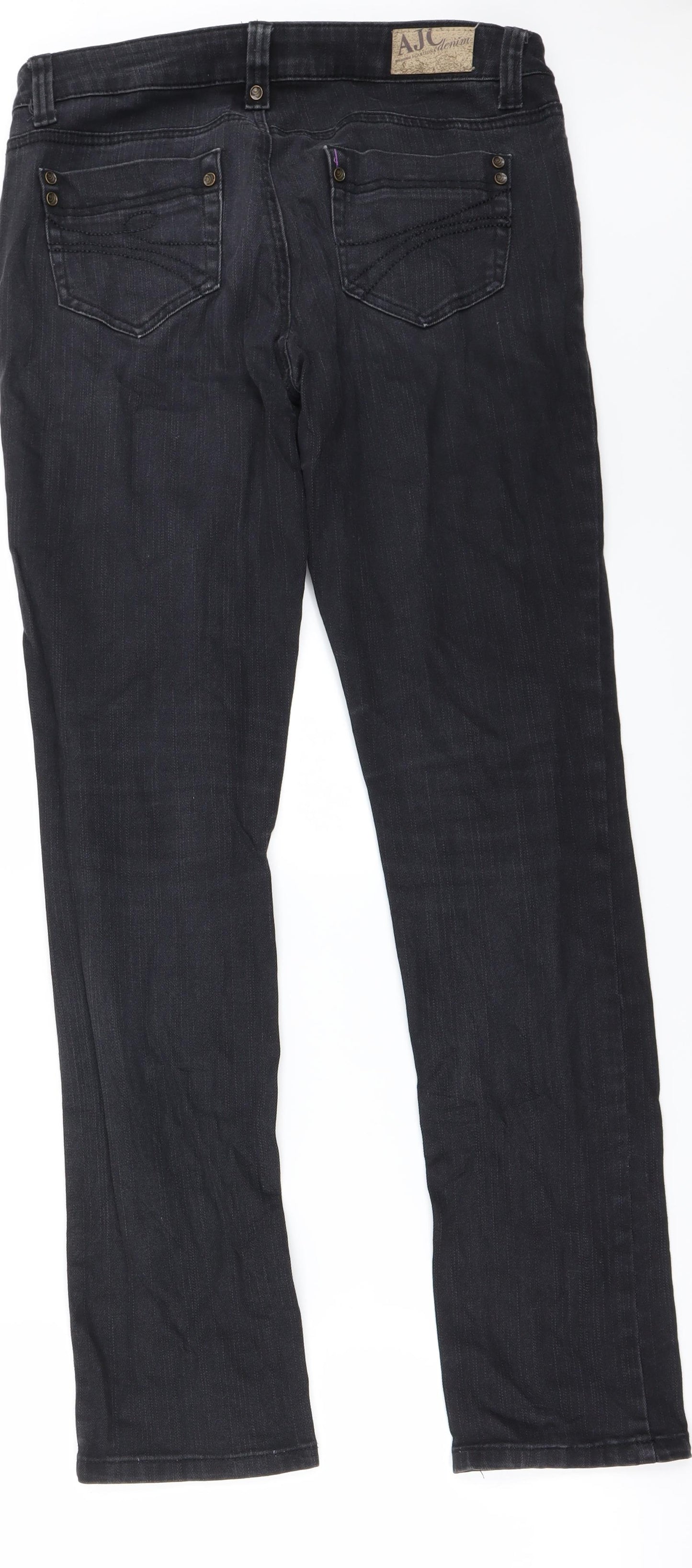 AJC Womens Black   Straight Jeans Size 12 L30 in