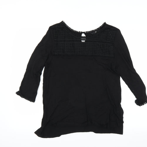 H&M Womens Black   Basic Blouse Size M