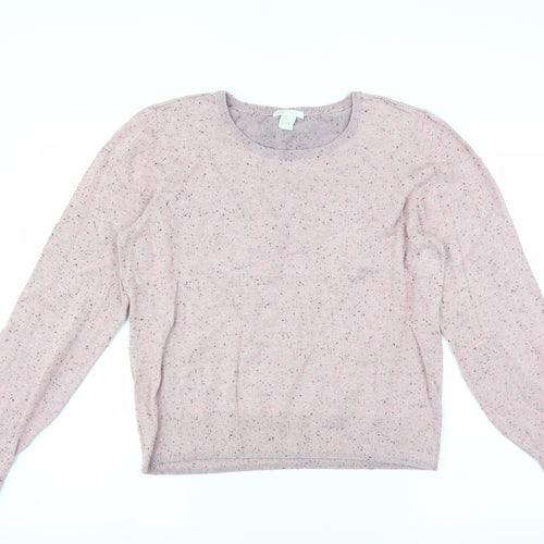 H&M Womens Pink   Pullover Jumper Size L