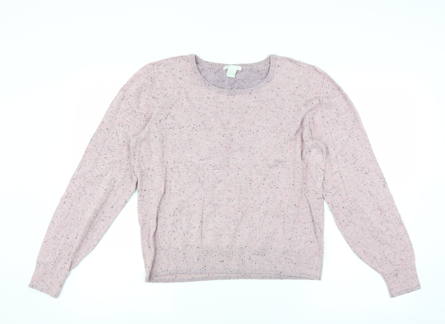 H&M Womens Pink   Pullover Jumper Size L