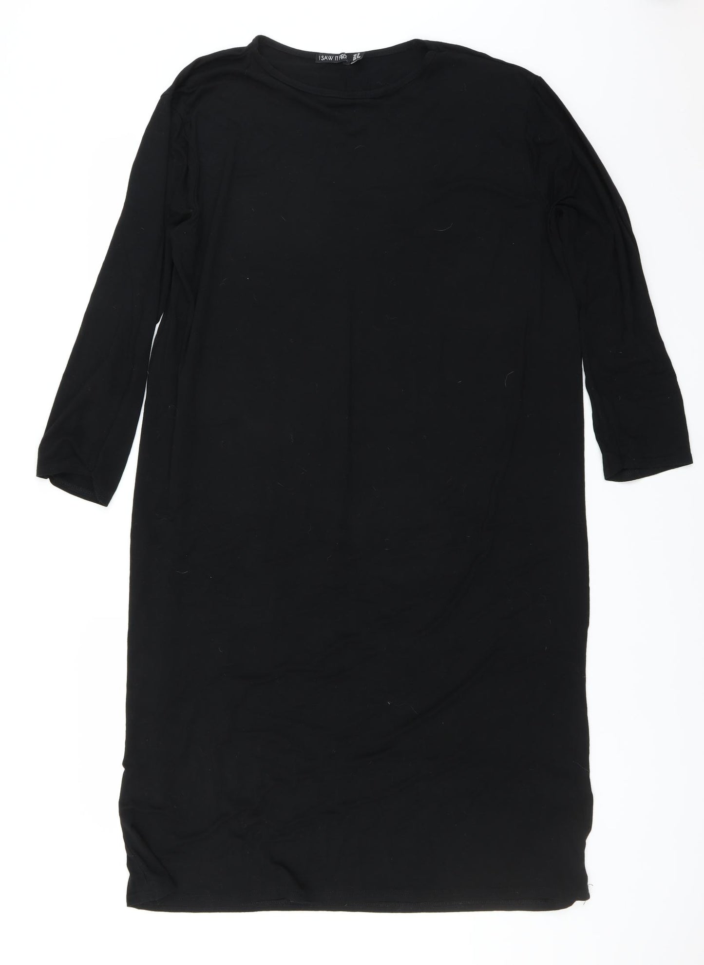 I SAW IT FIRST Womens Black   T-Shirt Dress  Size 16
