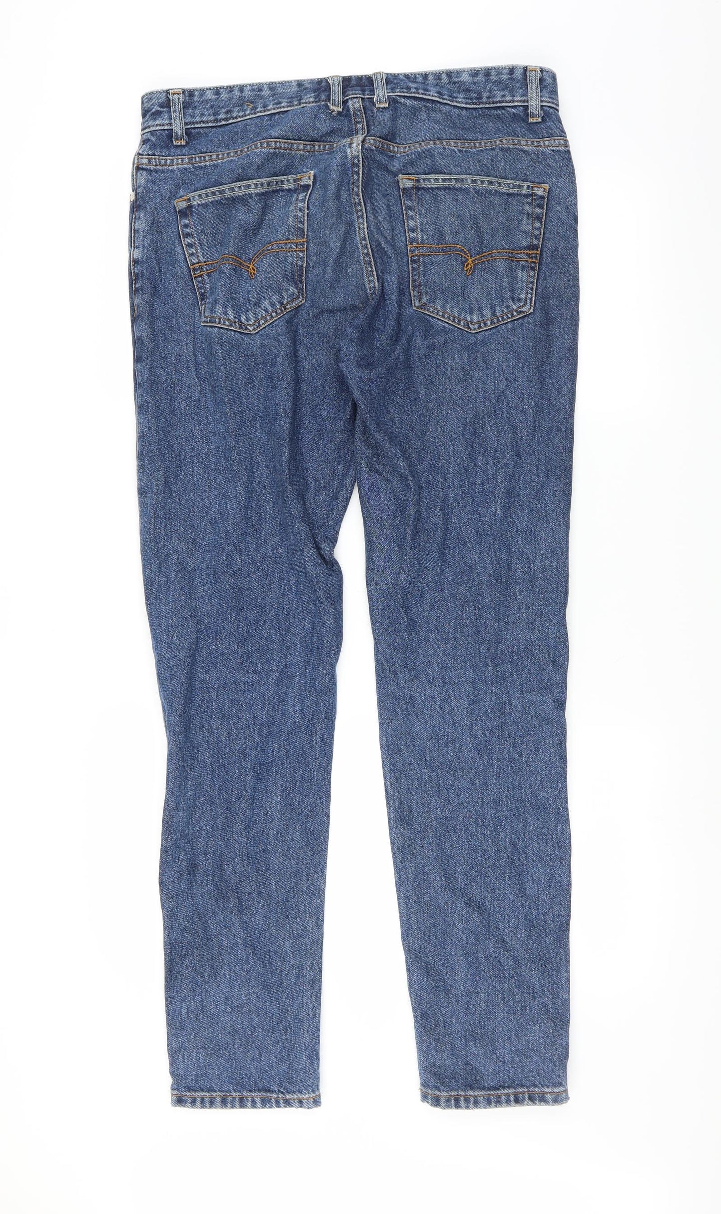 NEXT Mens Blue   Tapered Jeans Size 32 in L33 in - LONG LEG