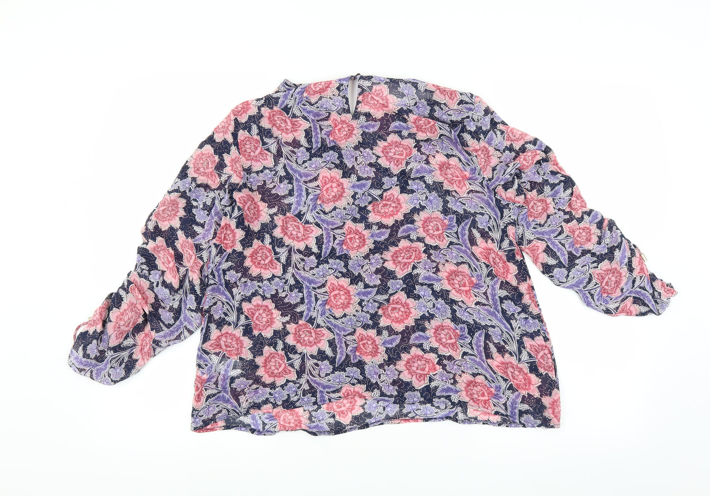 NEXT Womens Purple Floral  Basic Blouse Size 12