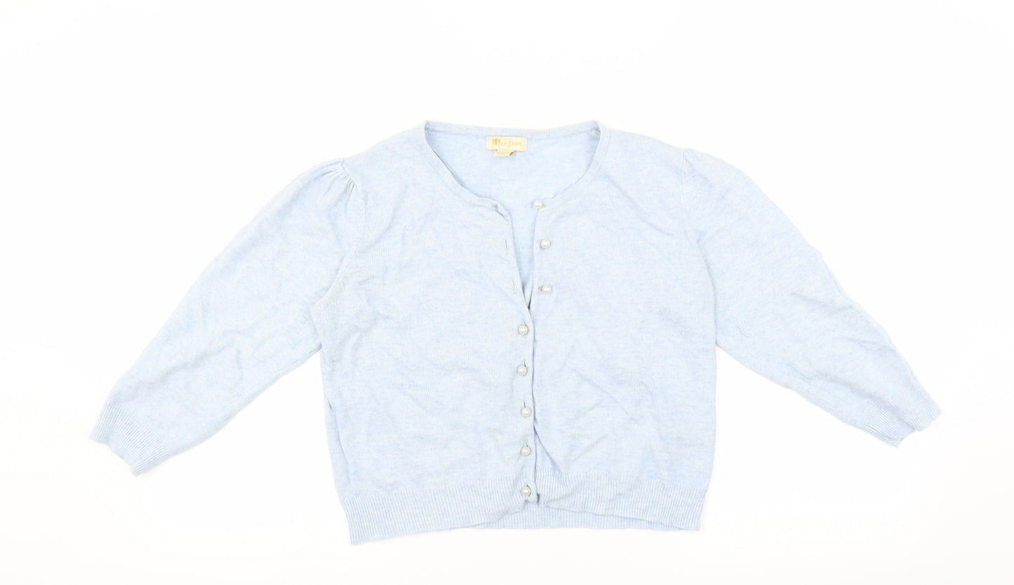 Monsoon Womens Blue   Cardigan Jumper Size 10