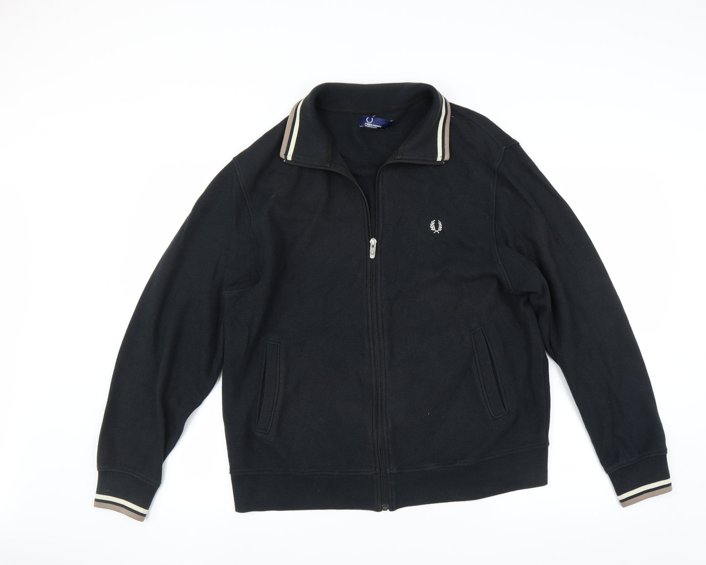 Fred Perry Mens Black   Jacket  Size L