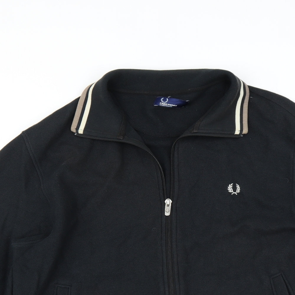 Fred Perry Mens Black   Jacket  Size L