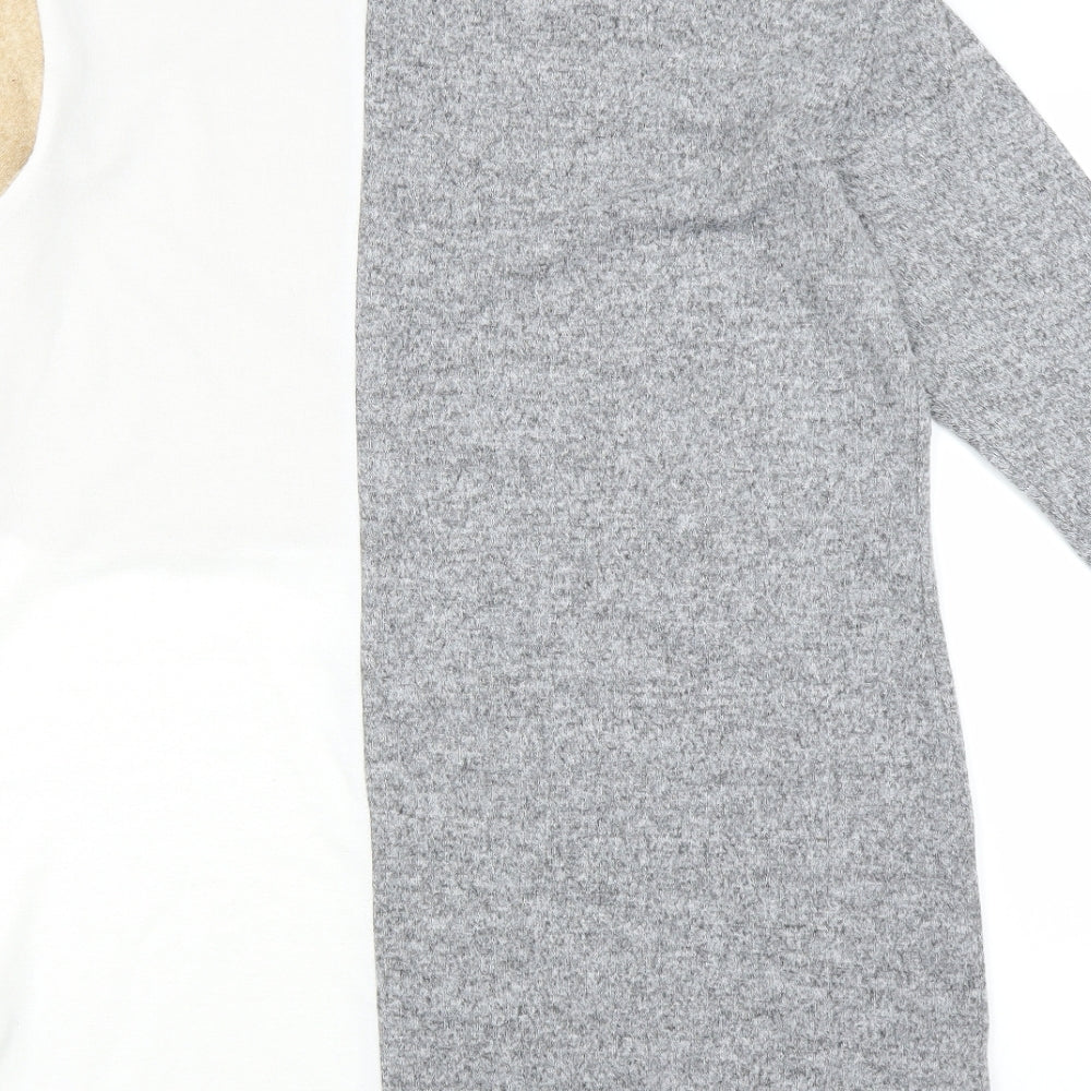 Nutmeg Womens Grey   Pullover Jumper Size 12