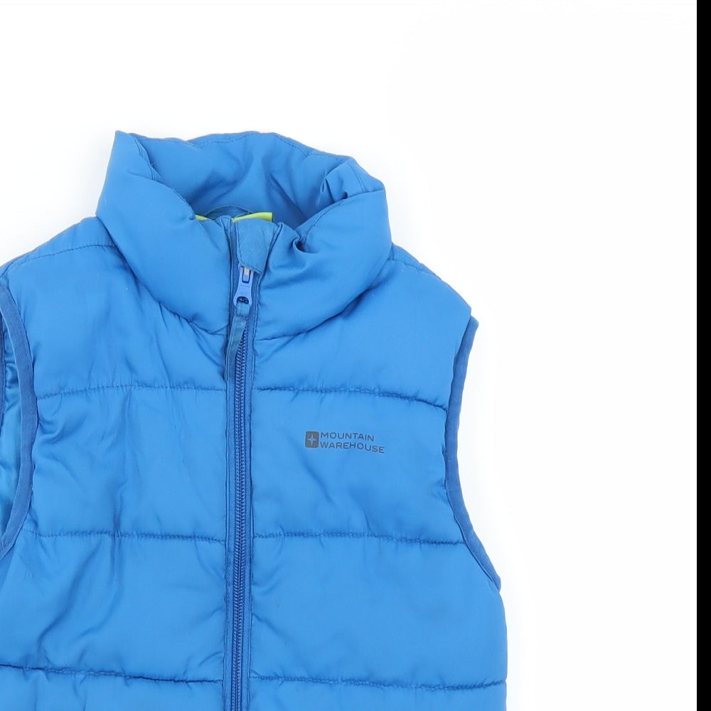 Mountain Warehouse Boys Blue   Gilet Jacket Size 5-6 Years
