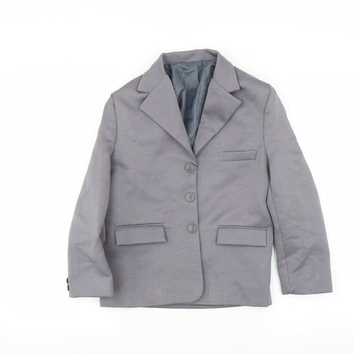 Preworn Womens Purple   Jacket Suit Jacket Size 8
