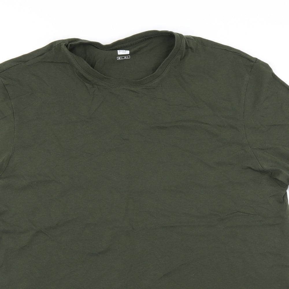 F&F Mens Green    T-Shirt Size L