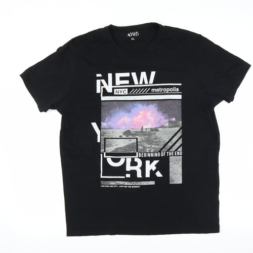 Matalan Mens Black    T-Shirt Size XL