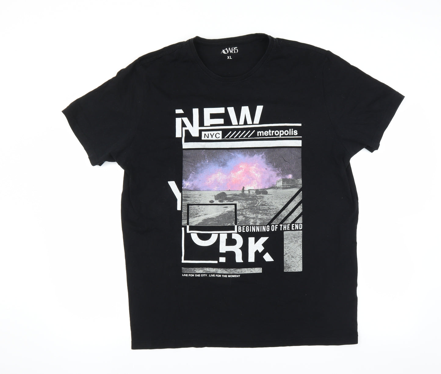 Matalan Mens Black    T-Shirt Size XL