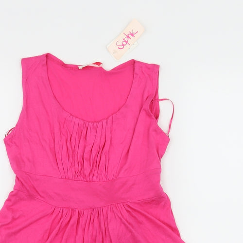 Sophie Girls Pink  Jersey Basic Tank Size 13 Years